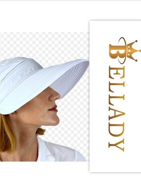 Belllady LEIDIOU White Convertible Visor Golf Hat